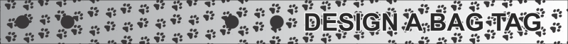 Paw Prints Bag Tag
