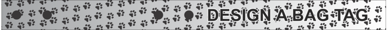 Paw Prints Bag Tag
