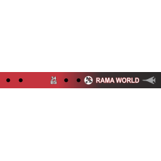 Image for 34 BS Red Fade To Black Bag Tag