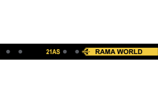 Image for 21 AS Black & Yellow Bee Bag Tag