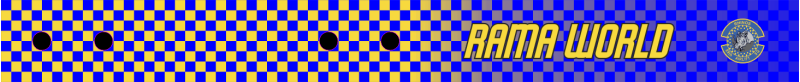 89 AS Blue & Yellow Checkerboard Bag Tag