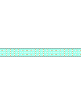 Image for Green with Gold Stars Bag Tag