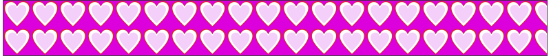 Pink Hearts Bag Tag