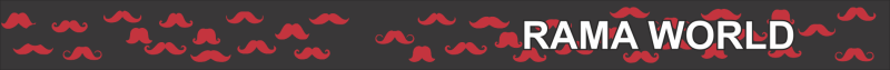 Black w/ Red Mustache Bag Tag