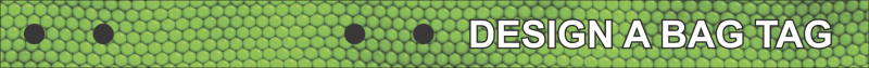 Green Pattern Bag Tag