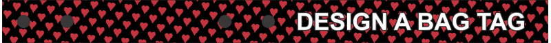 Hearts Bag Tag