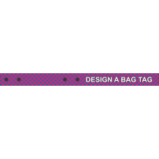 Image for Pink with Blue Dot Bag Tag