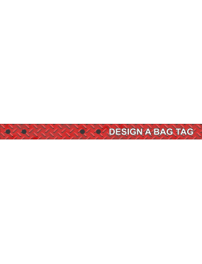 Image for Red Chrome Bag Tag