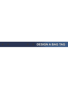 Image for Dark Blue To Medium Blue Fade Bag Tag