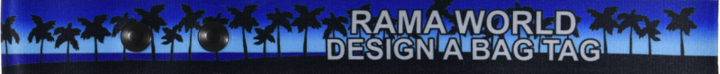 Palm Trees Bag Tag