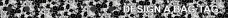 Image for Black And White Paisley Bag Tag