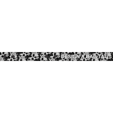 Image for Black And White Paisley Bag Tag