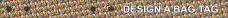 Image for Multi Colored Flowers Bag Tag