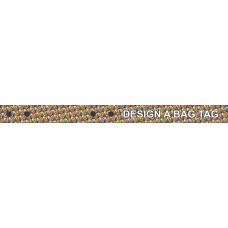 Image for Multi Colored Flowers Bag Tag