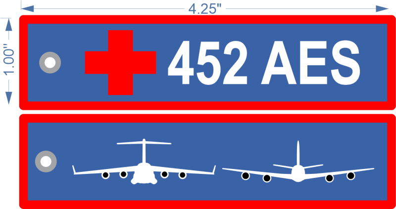 452 AES Keychain