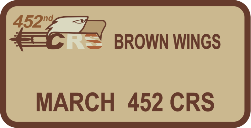 452 CRS Desert Name Tag
