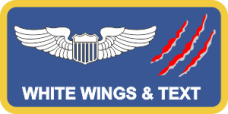 Image for 22 OMRS Blue Name Tag with Claw Marks