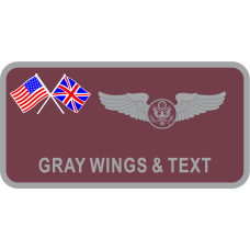 Image for 351 ARS / 100 OG Burgundy Name Tag