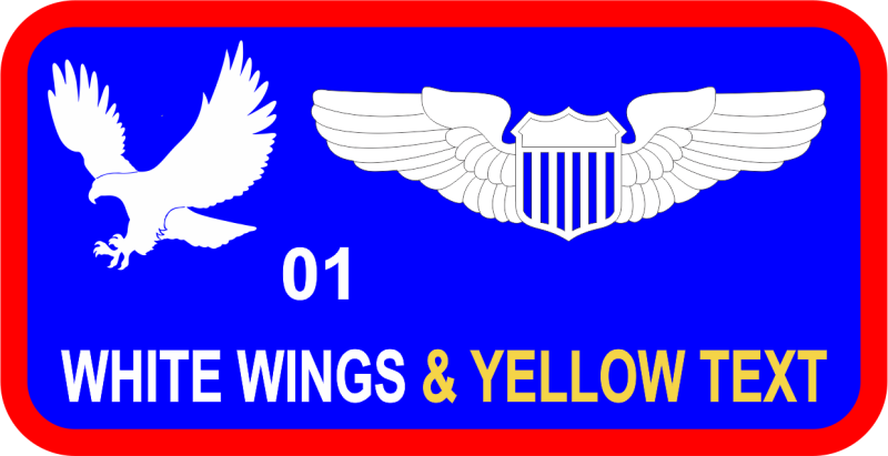 15 AS Blue Name Tag