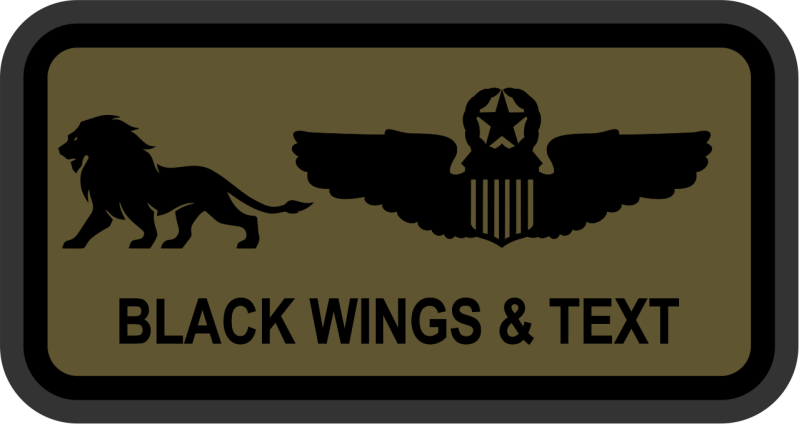 16 AS OD Green Name Tag