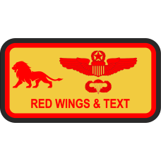 Image for 16 AS Lion Yellow Name Tag