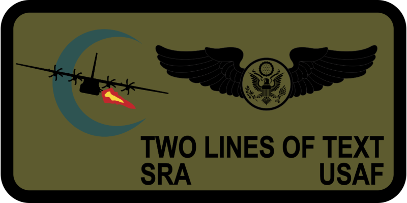 17 SOS C-130 Name Tag
