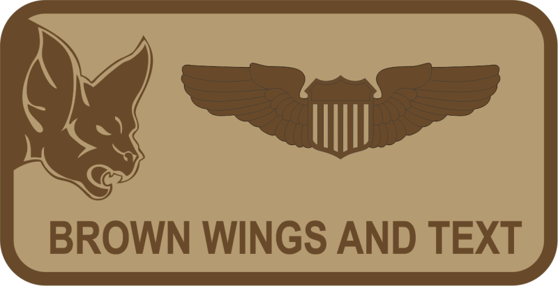 185 ARW Desert Name Tag - Iowa ANG