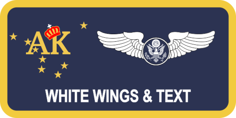 211 RQS Navy Blue "AK" Name Tag