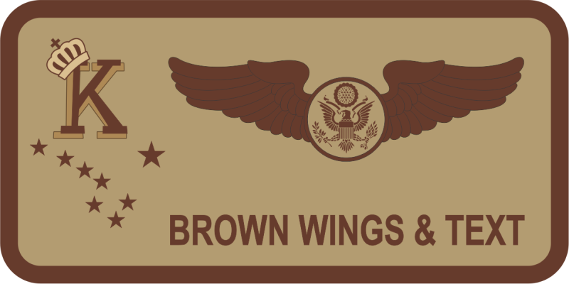 211 RQS Desert Name Tag