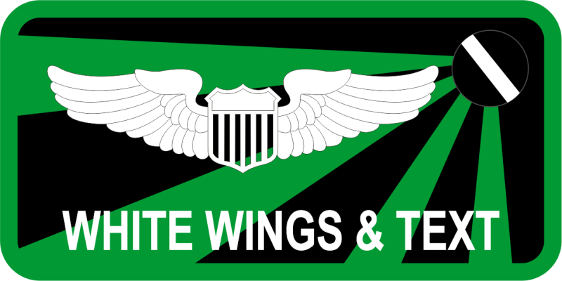 3 OG Green Rays Name Tag