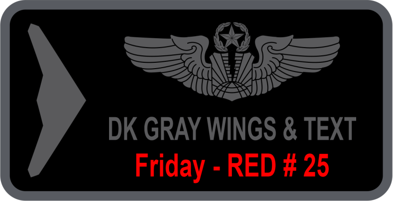 30 RS Friday Name Tag