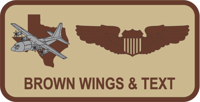 317 OSS Desert Name Tag