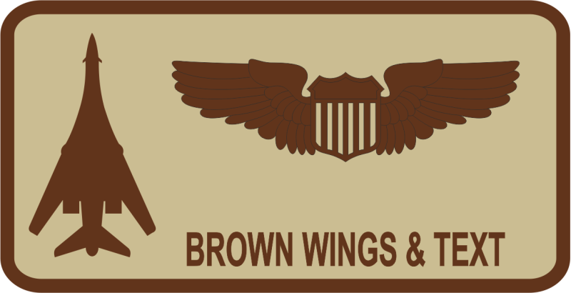 34 BS Desert Name Tag