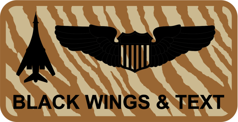 37 BS Tiger Stripe Name Tag