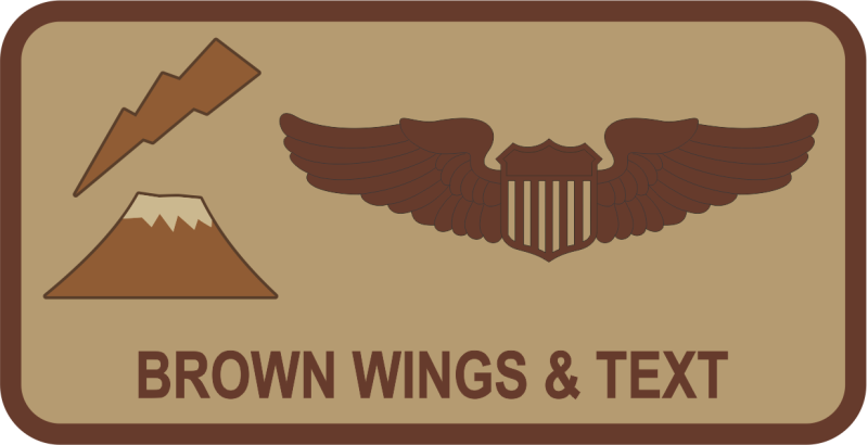 374 OSS Desert Name Tag