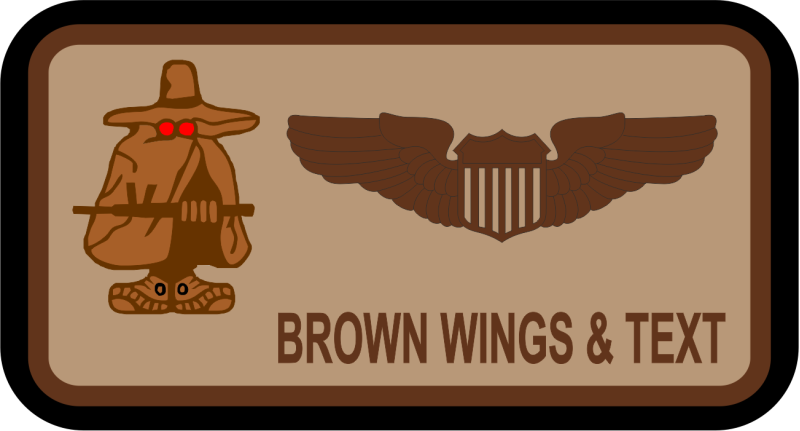 384 ARS Desert Spooky Name Tag