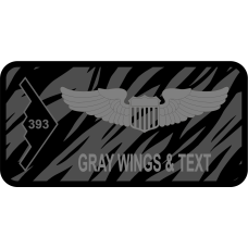 Image for 393 BS Gray Tiger Stripe Name Tag