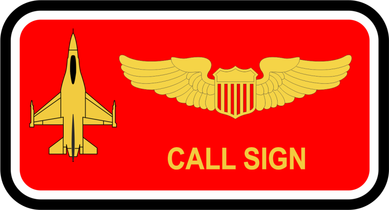 56 OSS F-16 Name Tag