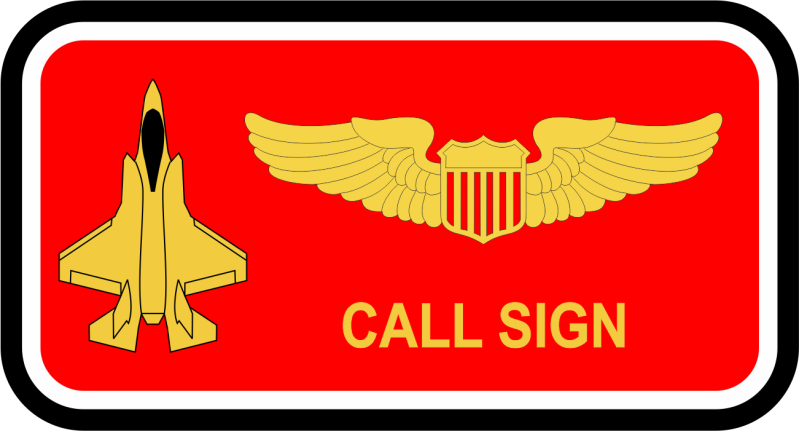 56 OSS F-35 Name Tag