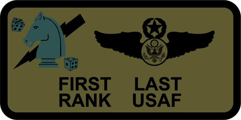 711 SOS Enlisted Name Tag