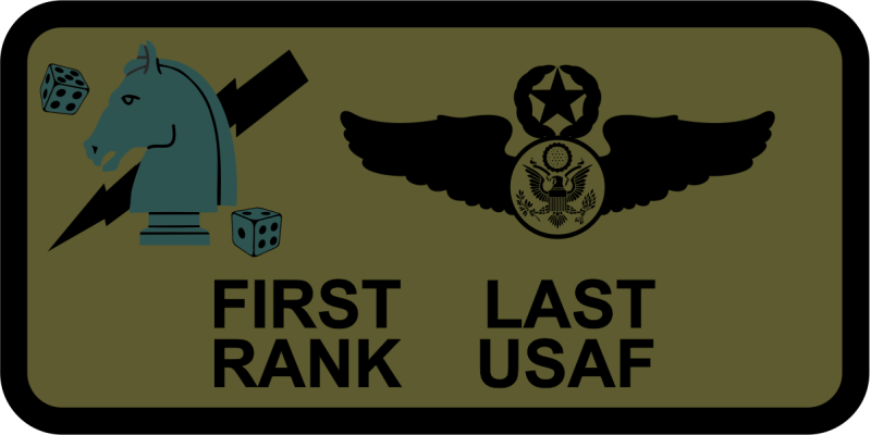 711 SOS Enlisted Name Tag