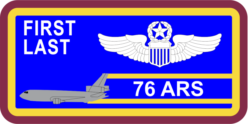 76 ARS Officer Name Tag