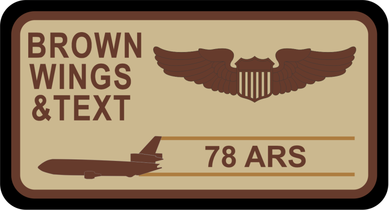 78 ARS Desert Name Tag