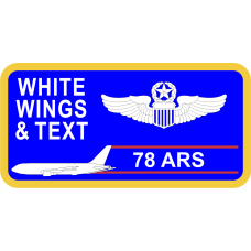 Image for 78 ARS KC-46 Blue Name Tag