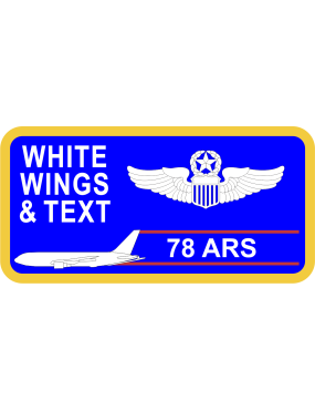 Image for 78 ARS KC-46 Blue Name Tag