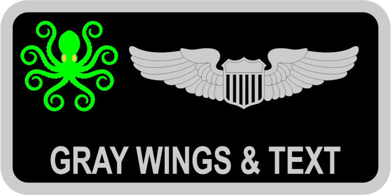 927 OSS Kraken Name Tag