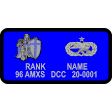 Image for 96 AMXS Blue Name Tag
