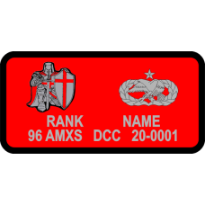 Image for 96 AMXS Red Name Tag