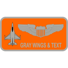 Image for 96 SK-SKI Orange Name Tag