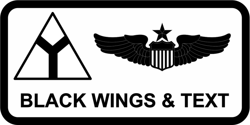 97 AMW Y Triangle Name Tag